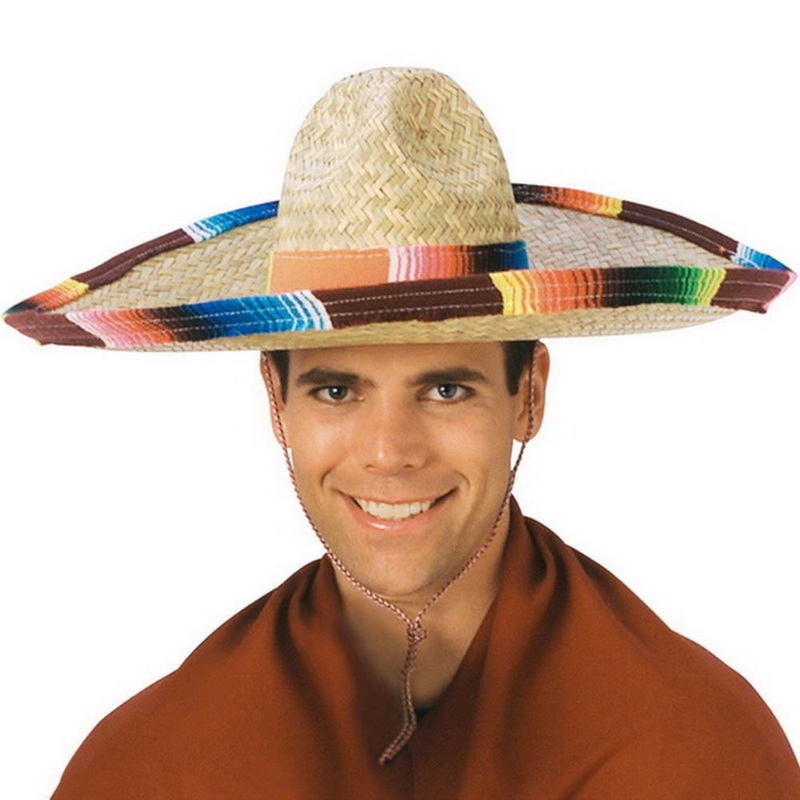 Sombrero With Serape Band and Edge
