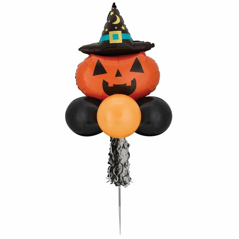 Witchy Pumpkin Balloon Yard Sign