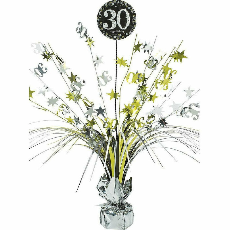 30th Birthday Spray Centerpiece - Sparkling Celebration
