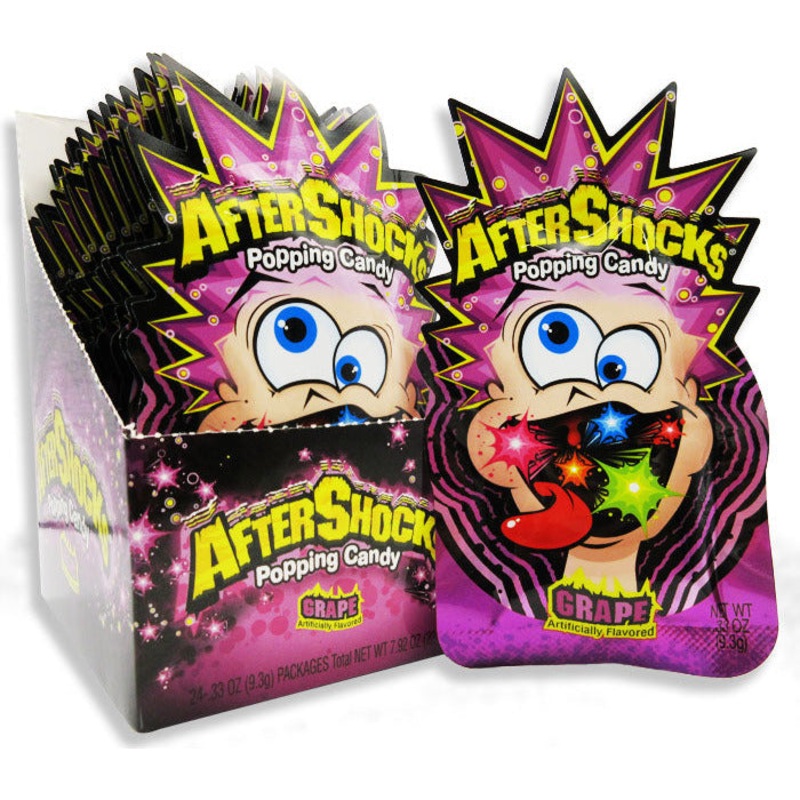 AFTERSHOCKS POPPING CANDY - GRAPE