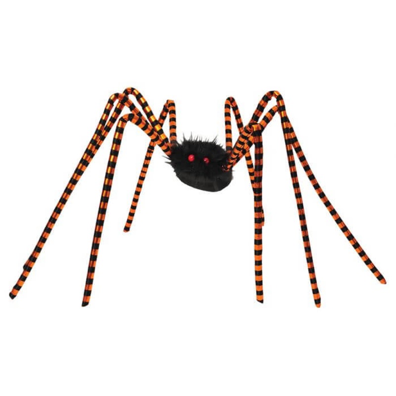 Metallic Stripe Spider 50 in. - Orange