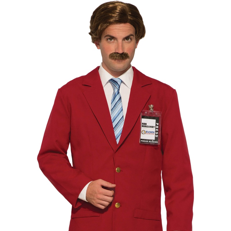 Ron Burgundy Wig and Moustache