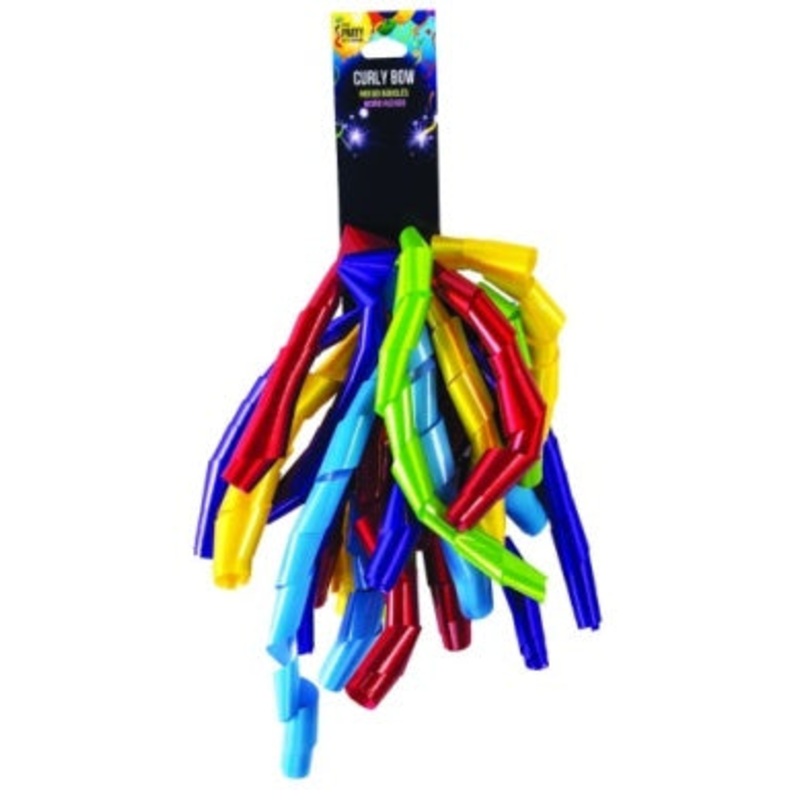 Thick Lacquer Curly Bow-Multi Color
