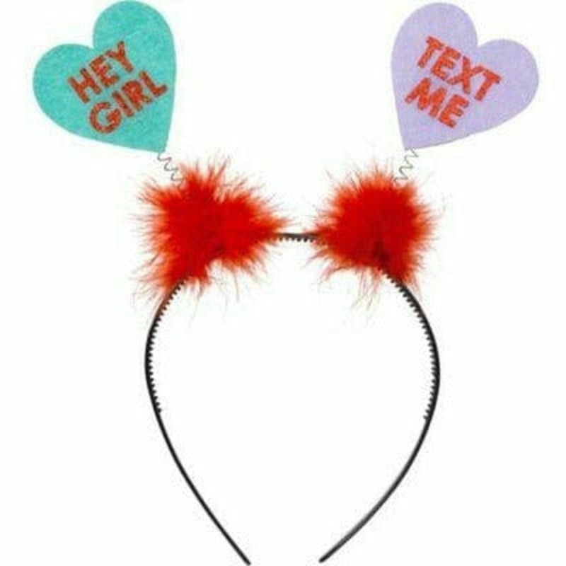 Valentine's Day Conversation Heart Head Bopper