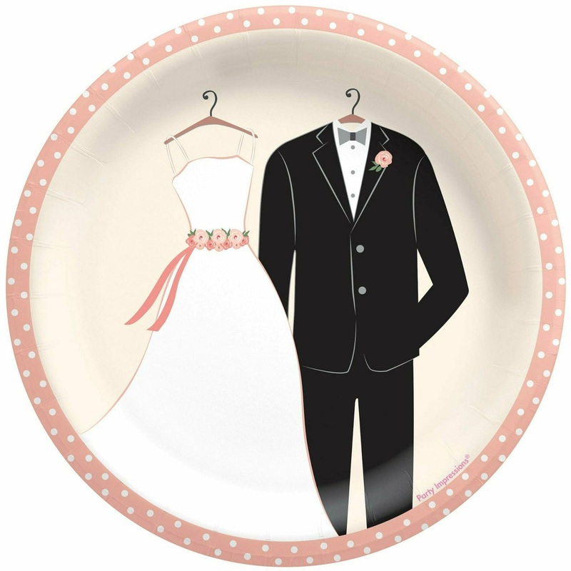 Wedding Attire Dinner Plates