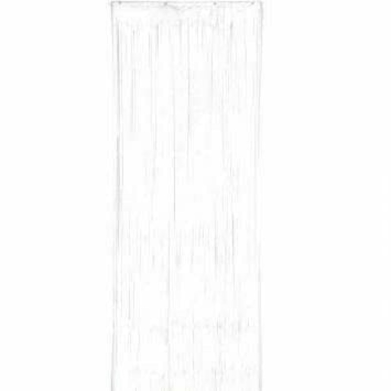 WHITE PLASTIC CURTAIN