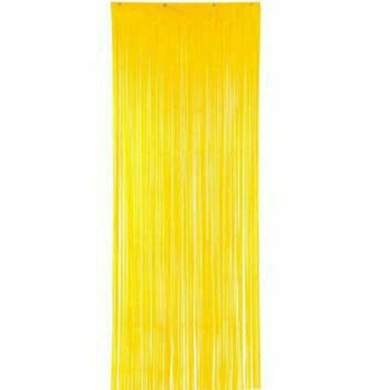 YELLW PLASTC CURTAIN
