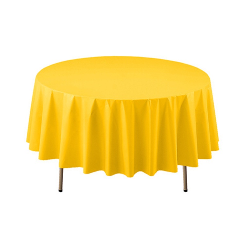 84 ROUND TABLE COVERS  HARVEST YELLOW