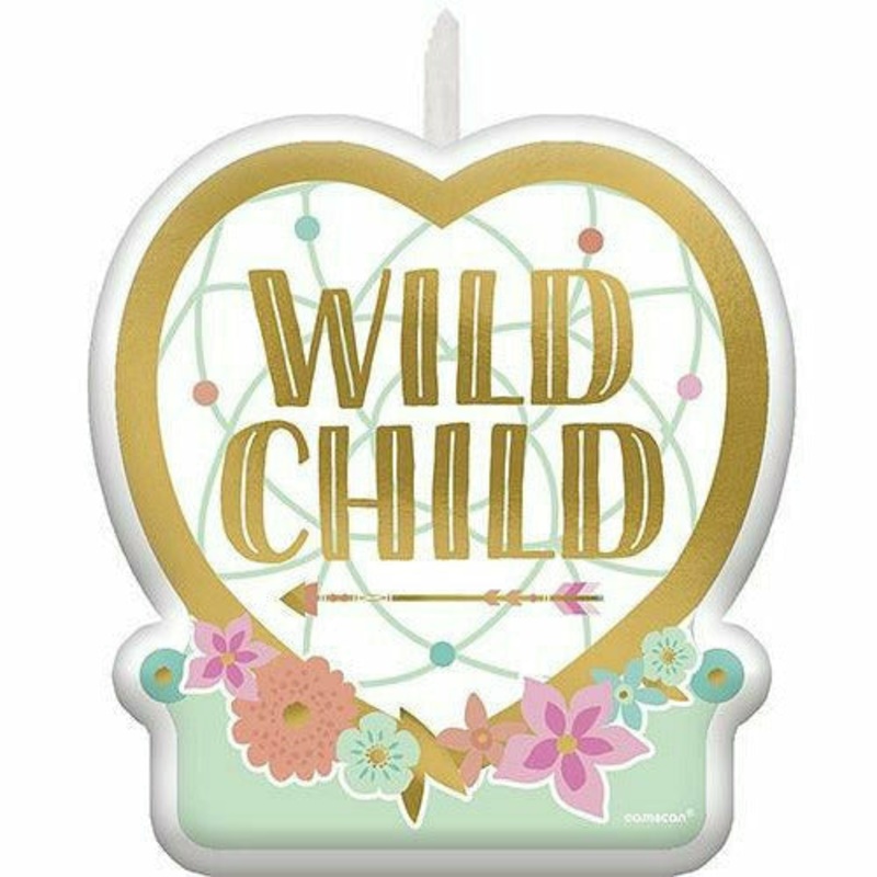 Boho Girl Birthday Candle