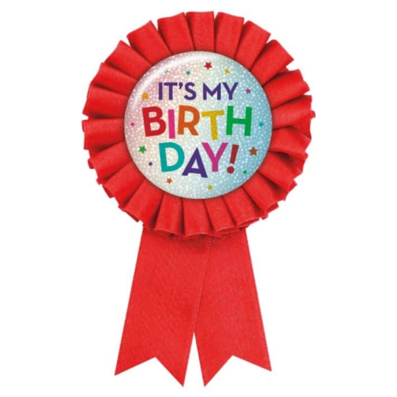 It's My Birthday Red Award Ribbon