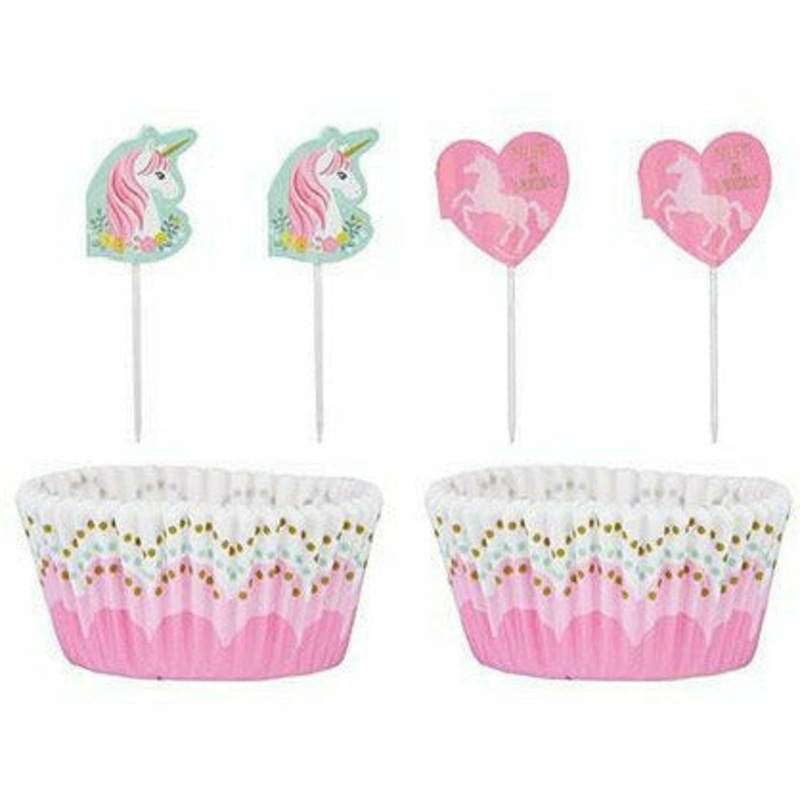Magical Unicorn Cupcake Decorating Kit for 24