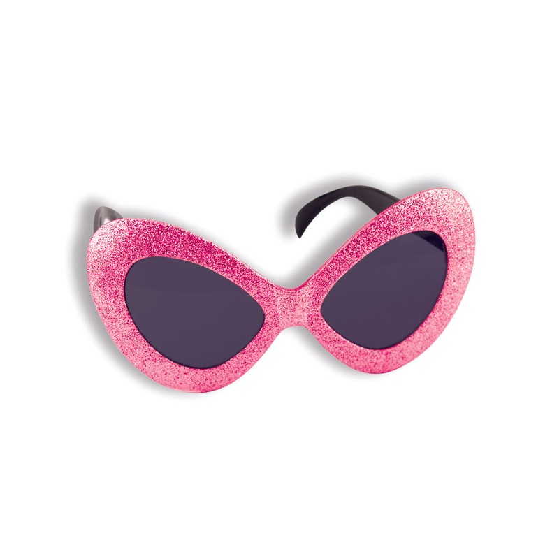MOD GLITTER GLASSES-MAGENTA