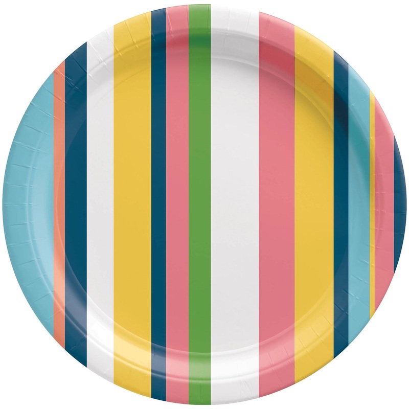 Summer Hues 10" Round Paper Plates