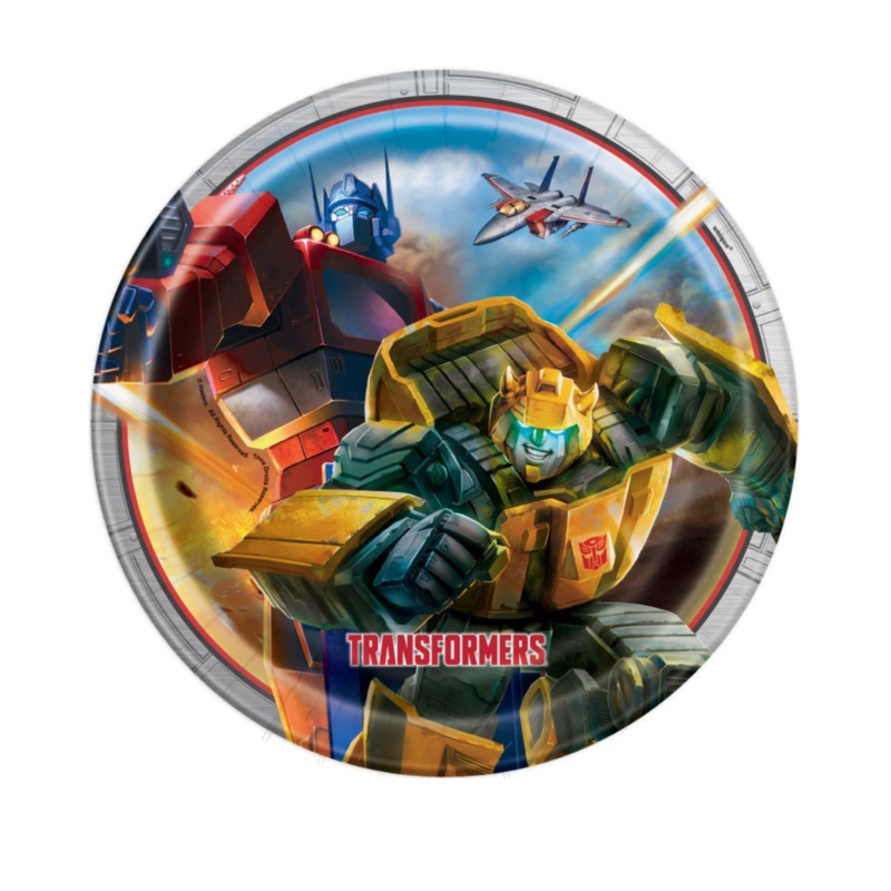 Transformers Round 9" Dinner Plates 8ct
