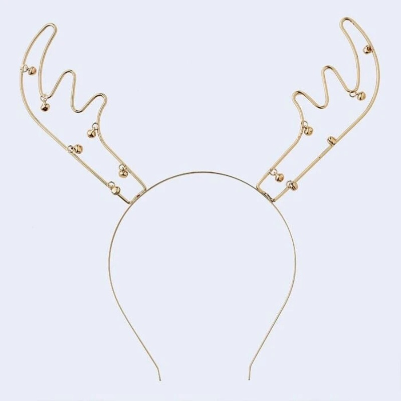 Gold Metal Reindeer Headband