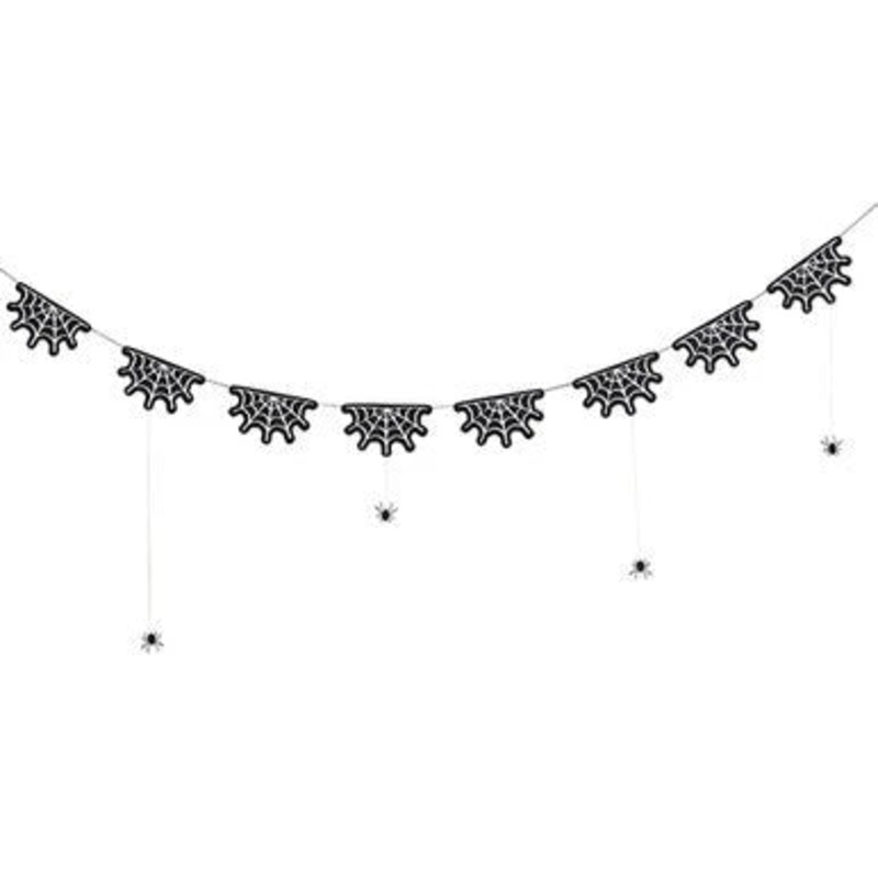 Halloween Cobweb Paper Garland