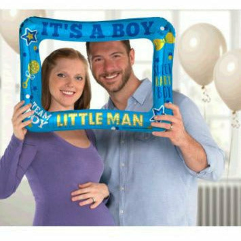 Inflatable It's A Boy Gender Reveal Photo Frame Balloon