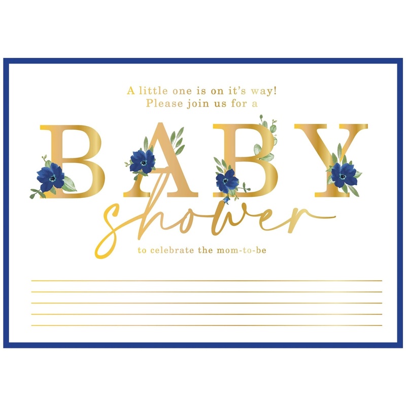 It's A Boy Jumbo Deluxe Invitations