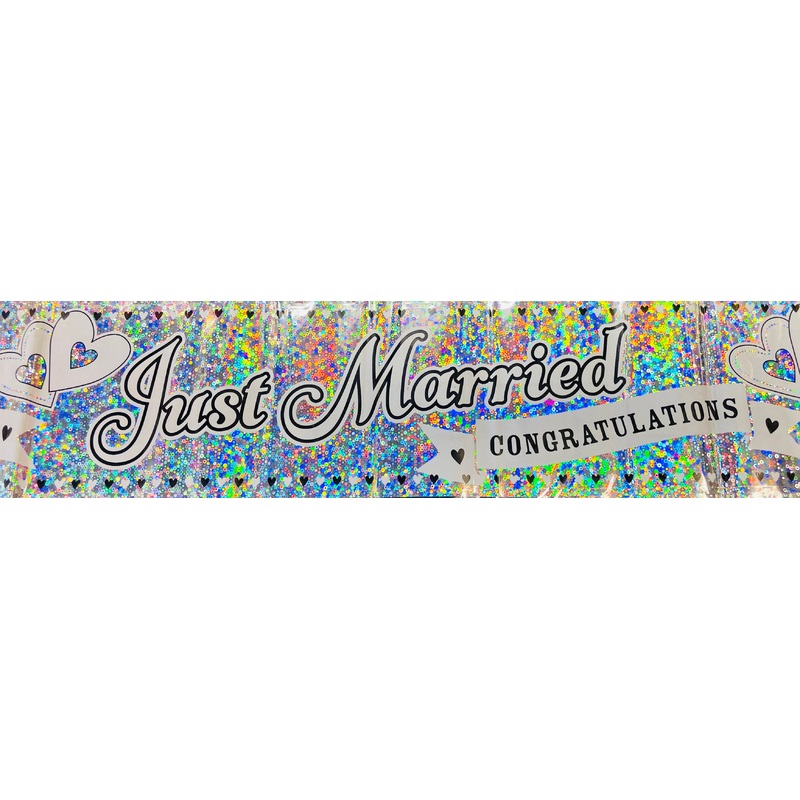 Just Married Banner - Asst