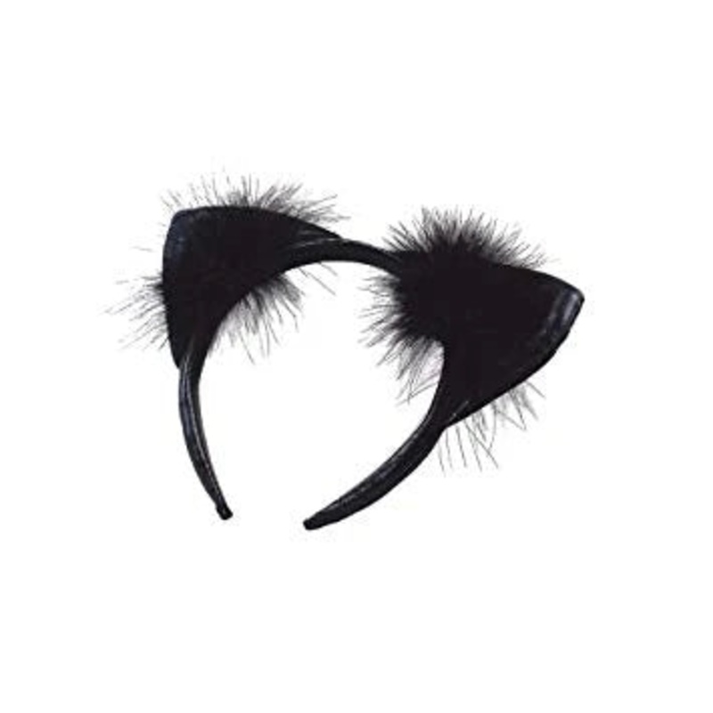 Leather Animal Ears - Black