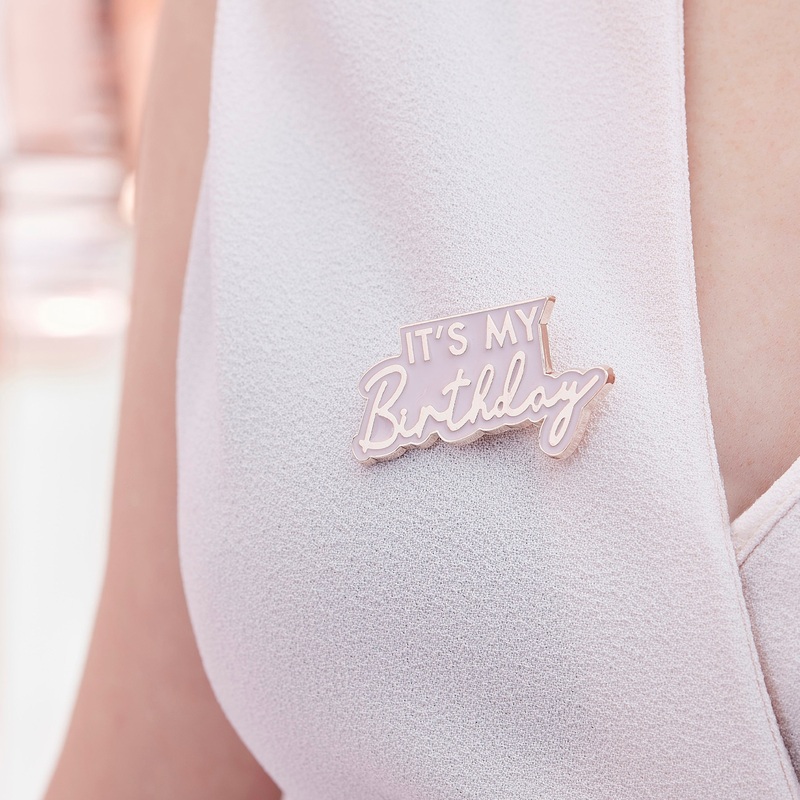 Metal Pin Birthday Badge