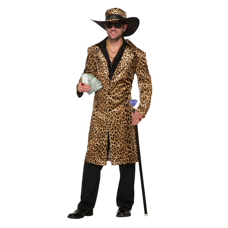 Adult Leopard Print Pimp Costume