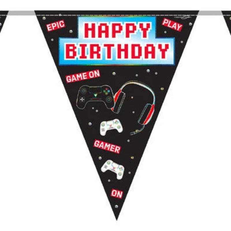 Game On Themed Birthday Bunting