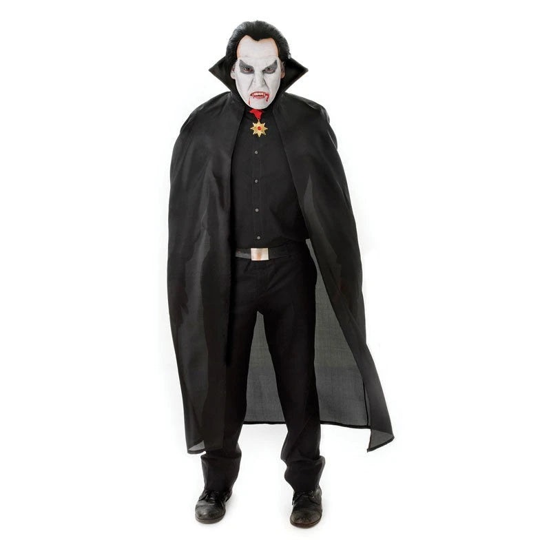 Long Adult Vampire Cape - Black