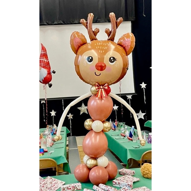 Reindeer Floor Balloon Column