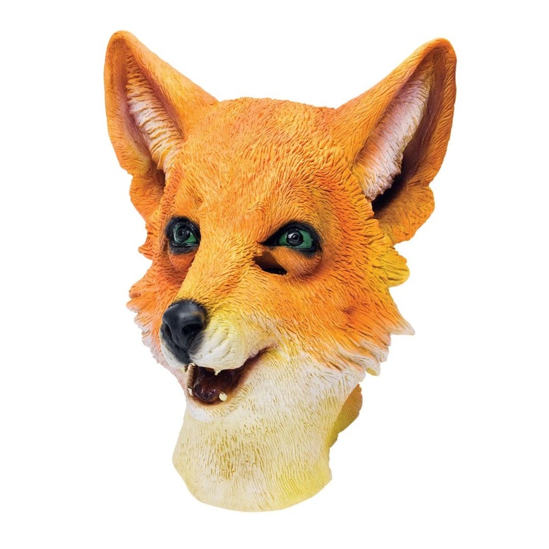 Rubber Overhead Animal Mask - Mr Fox