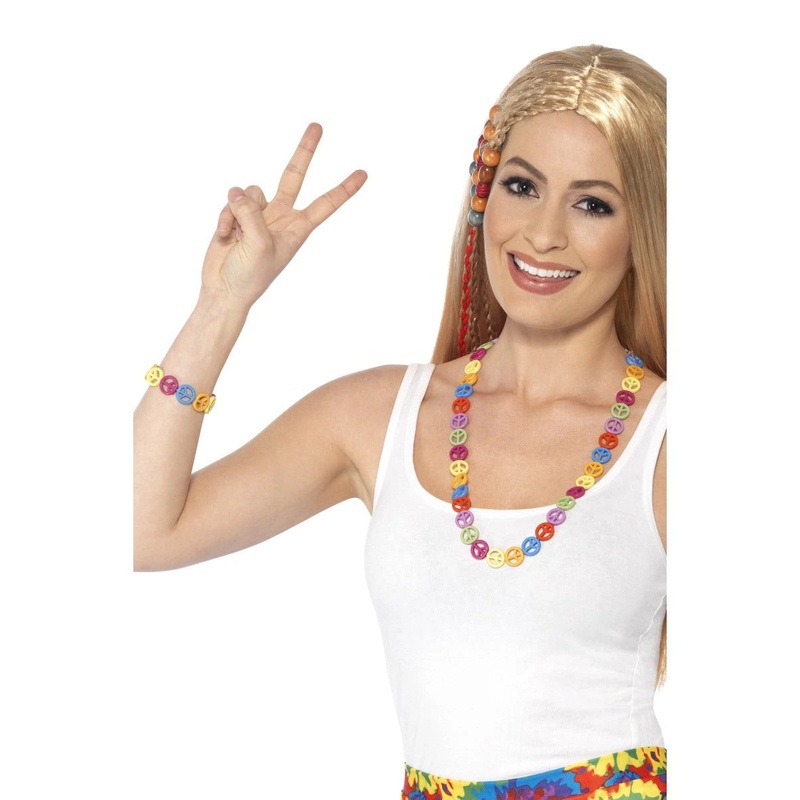 1960's Multicolored Peace Jewellery Set