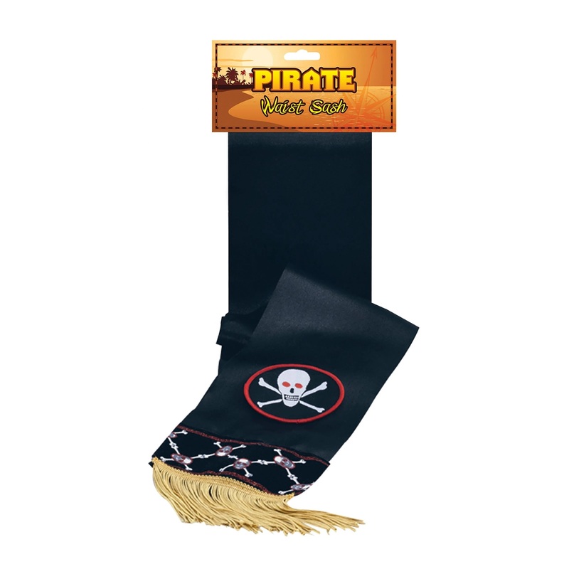 Black Pirate Waist Sash