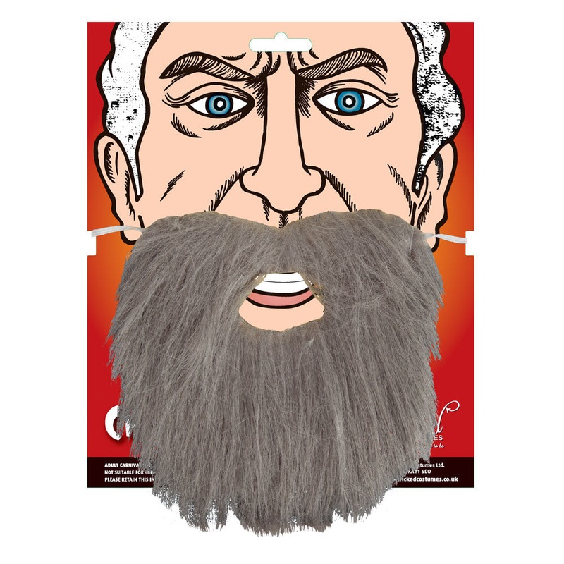 Mens Beard - Grey