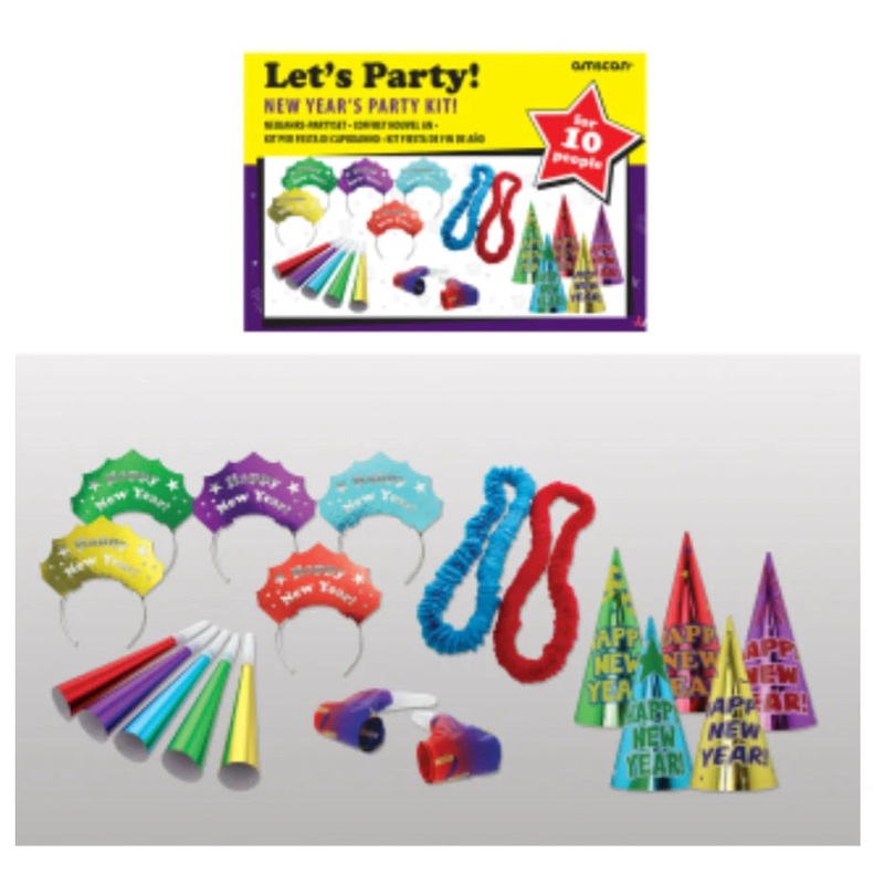 New Years Party Kit - Lets Party Colourful (10person)