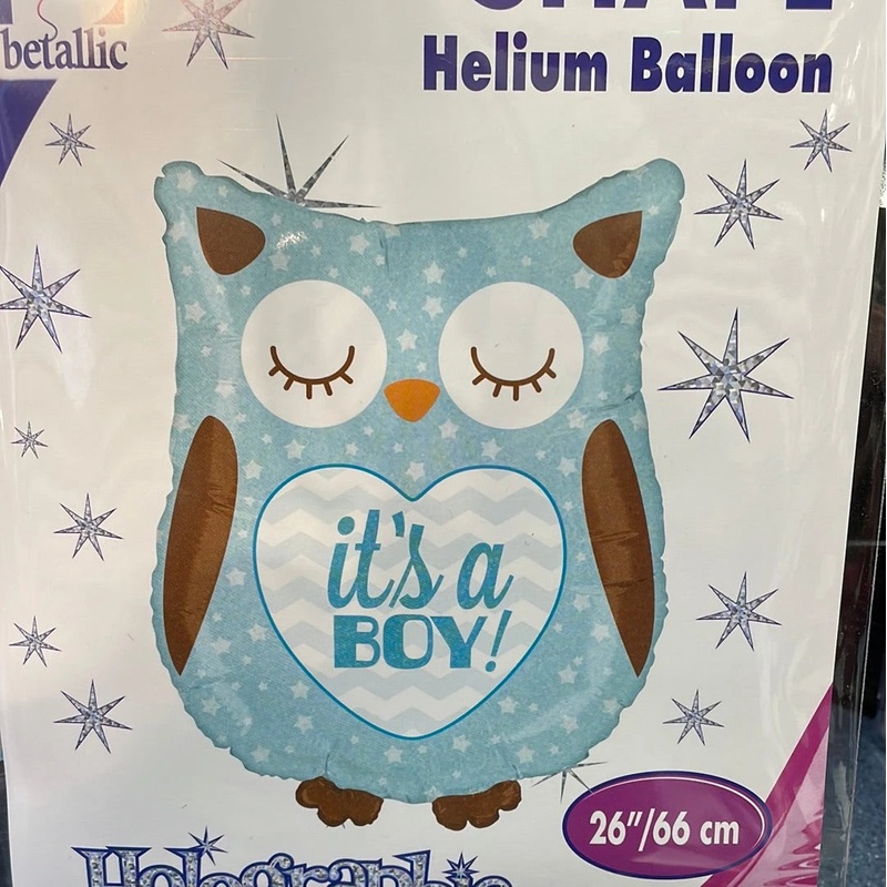 Owl Its a boy ballon