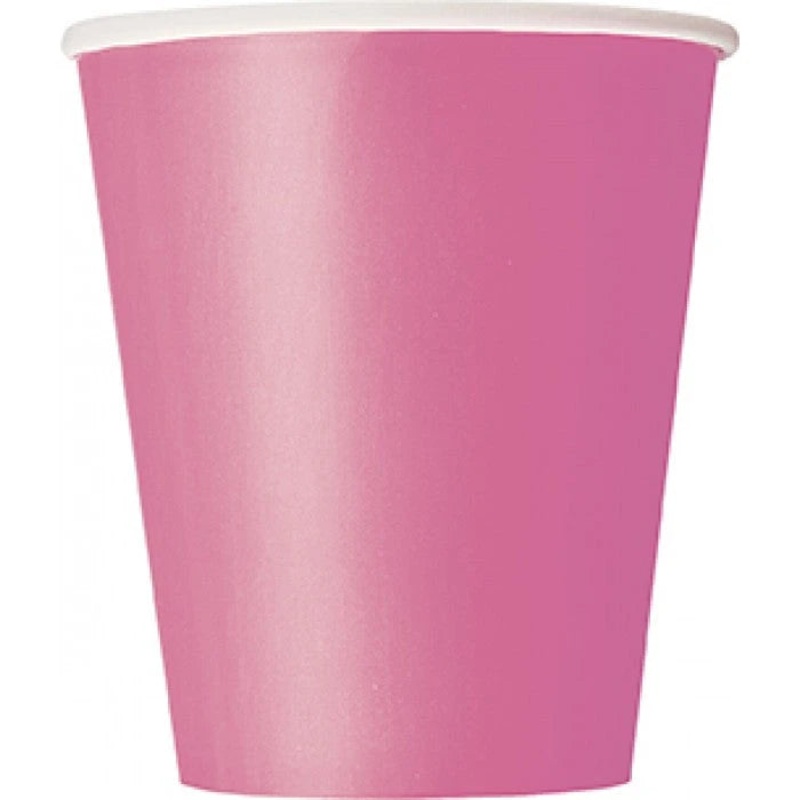 Paper Cups - Hot Pink Rose