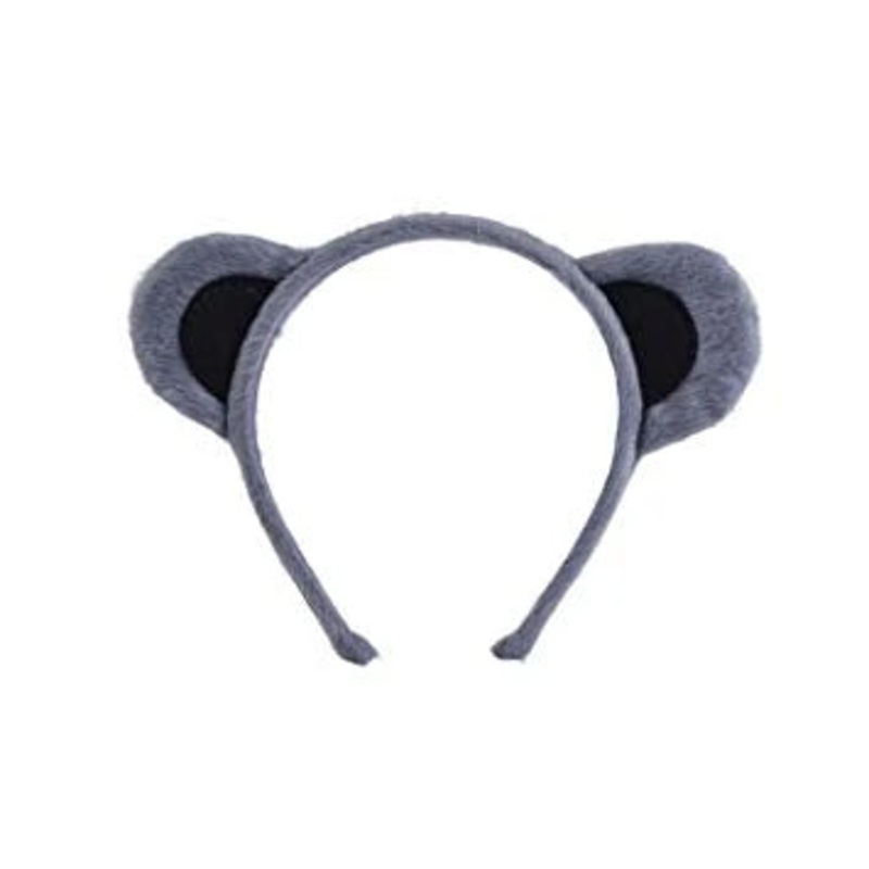 Plush Animal Ears - Grey