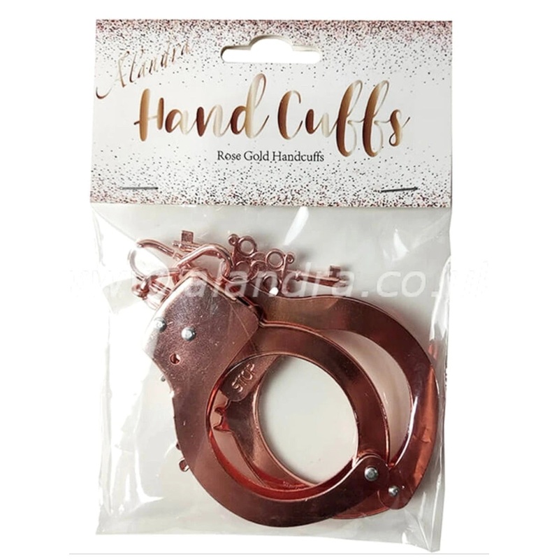 Rose Gold Metal Handcuffs