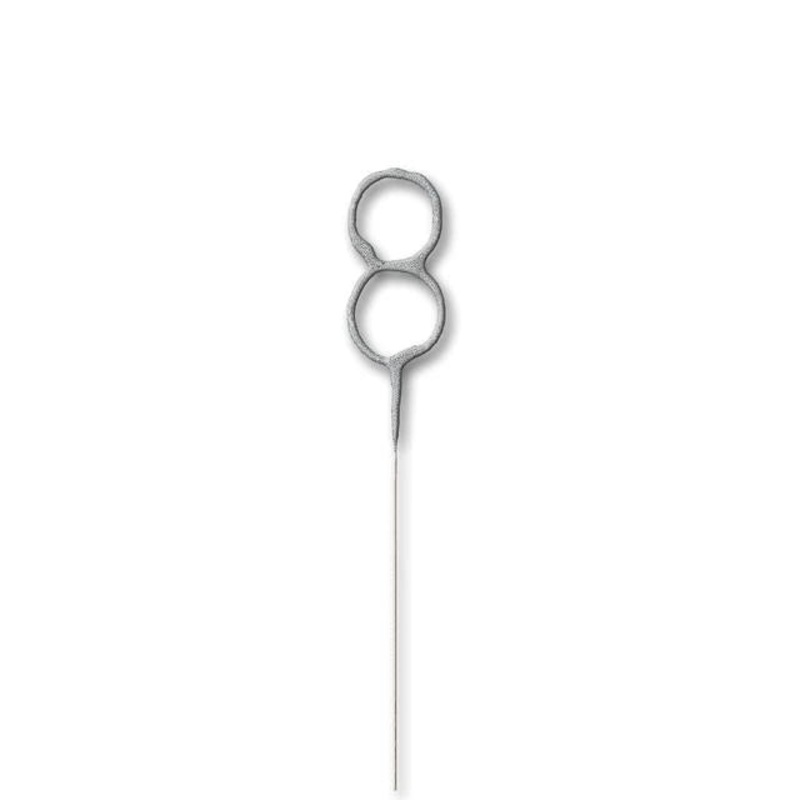 Sparkling Number Candle - 8