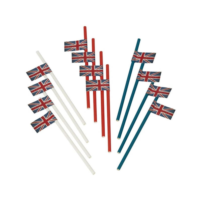 Union Jack Paper Straws (12pk)
