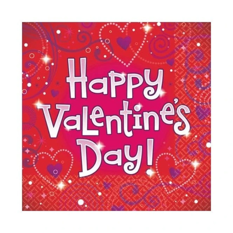 Valentine's Day Napkins - 36 Pack