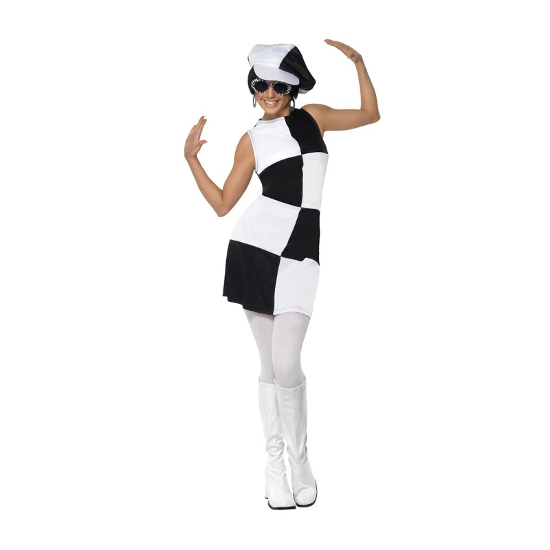 1960's Party Girl Black/White Costume