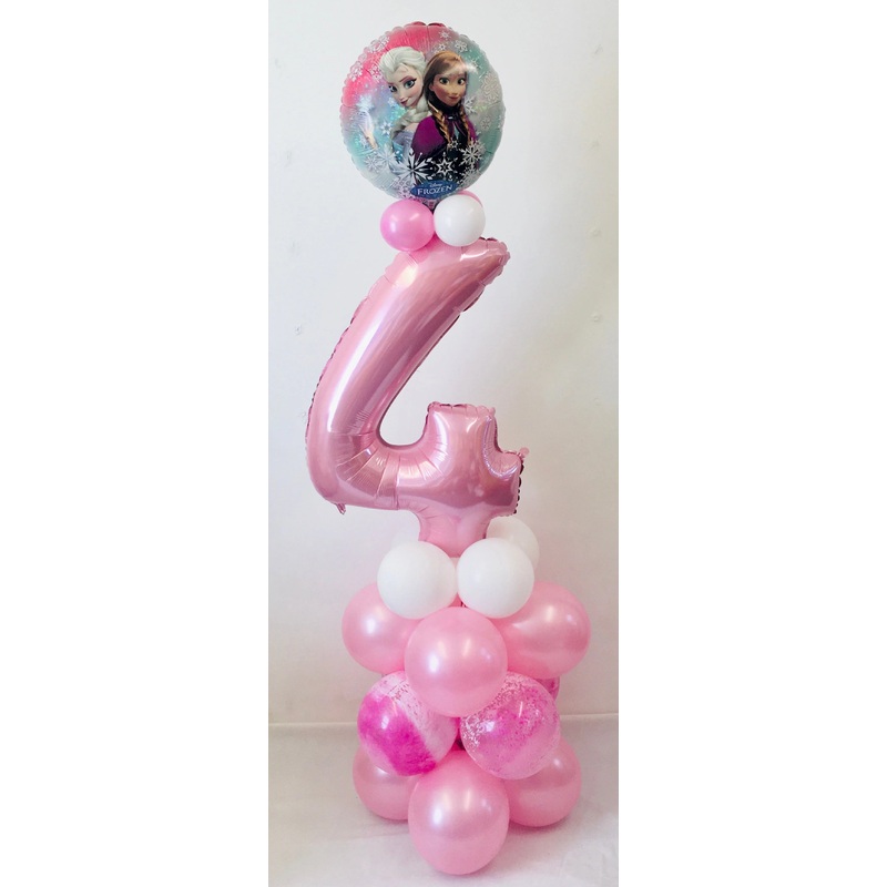 Age Themed Balloon Column - Frozen