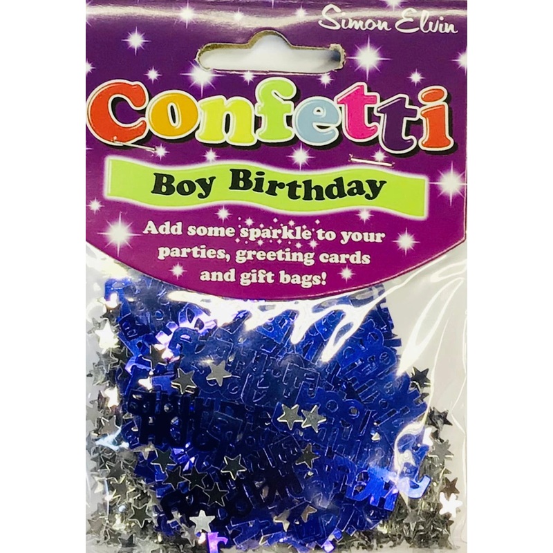 Birthday Confetti - Blue