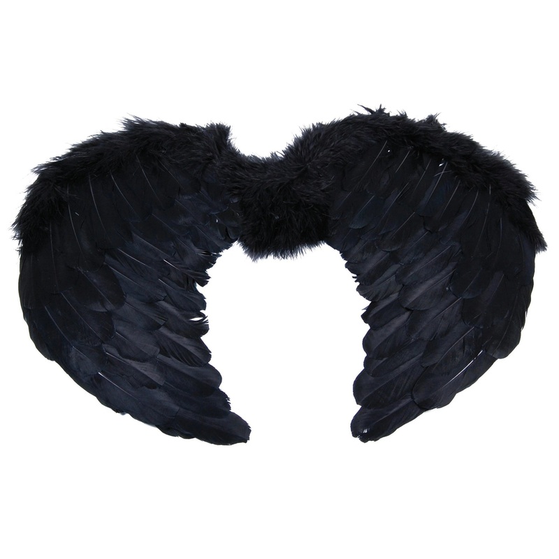 Black Feather Angel Wings
