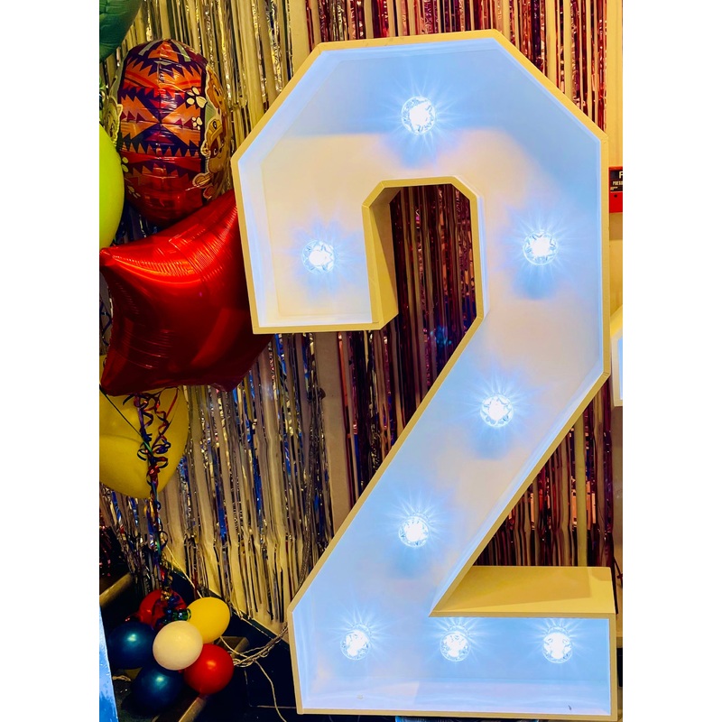 Light-Up Number (4ft) - Number 2