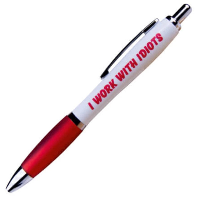 Novelty Pen - I Work With Idiots