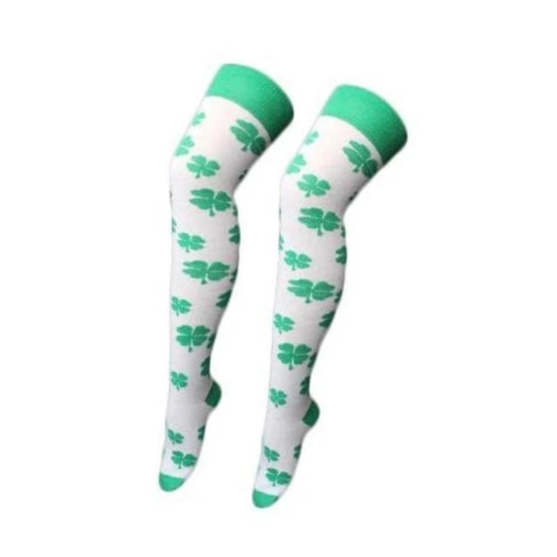 Over The Knee Socks - Shamrocks