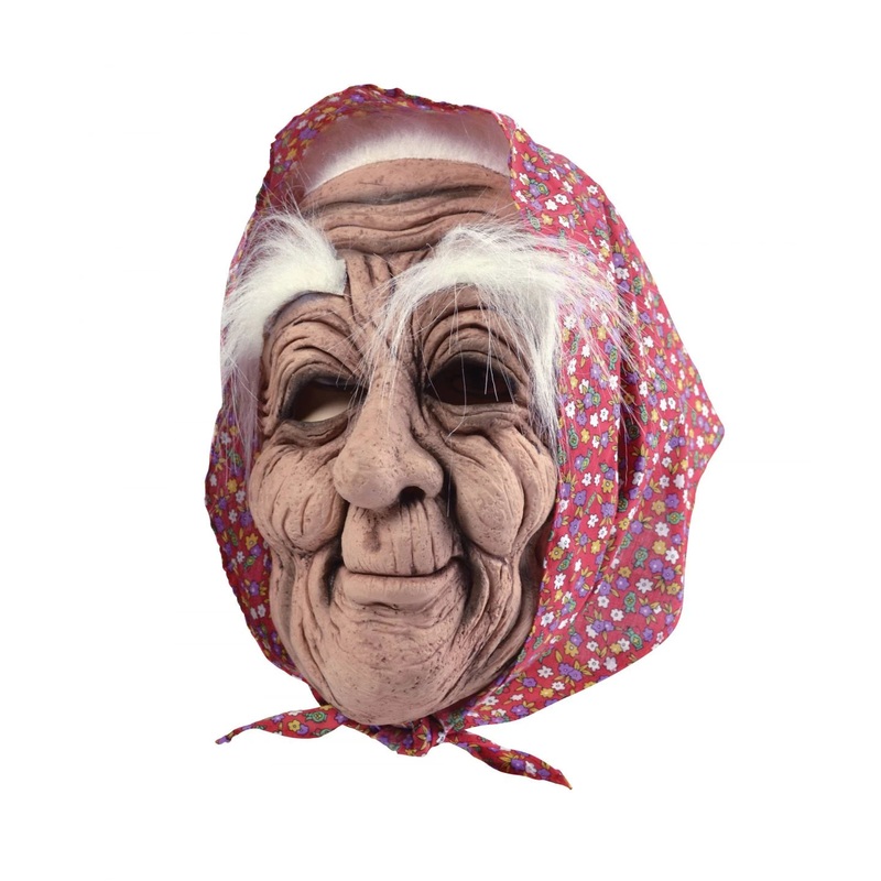 Rubber Overhead Animal Mask - Old Lady