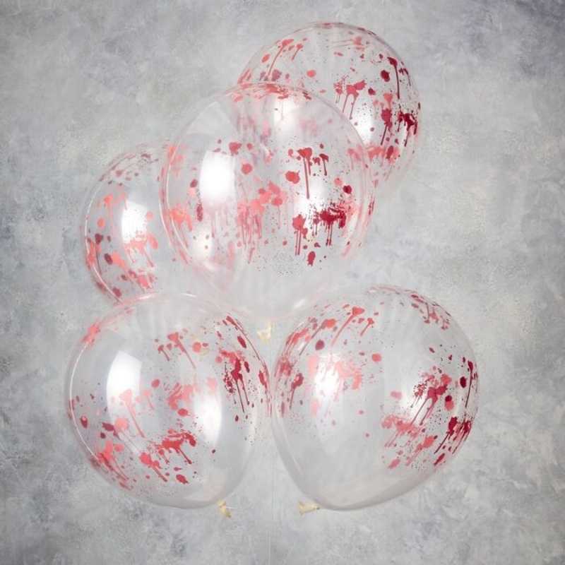 Blood print balloons